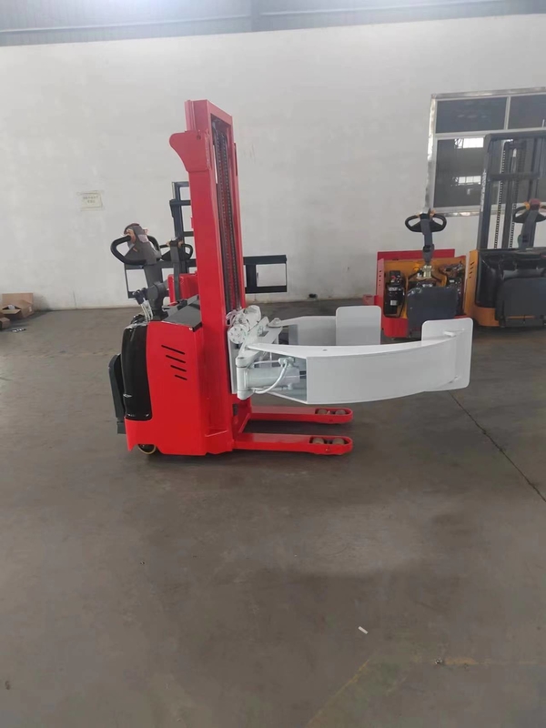 1.5 Ton 3 Meter Capacity Electric Pallet Jack Stacker With Reel Clamps