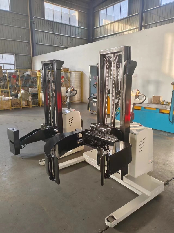 KAD Electric Paper Roll Clamping Stacker 500KG 1000 kg 0.5T 1T Paper Roll Reel Stacker with 360 Degree Rotation