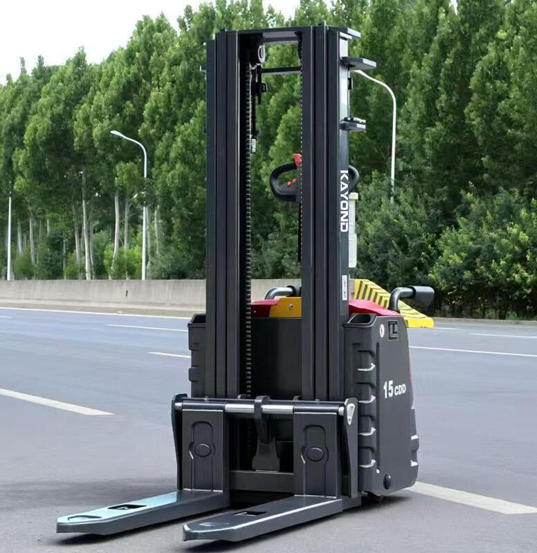 Full Electric Dual Lift Stacker 2 Ton Load 3 Meter Height for Safe Pallet Handling