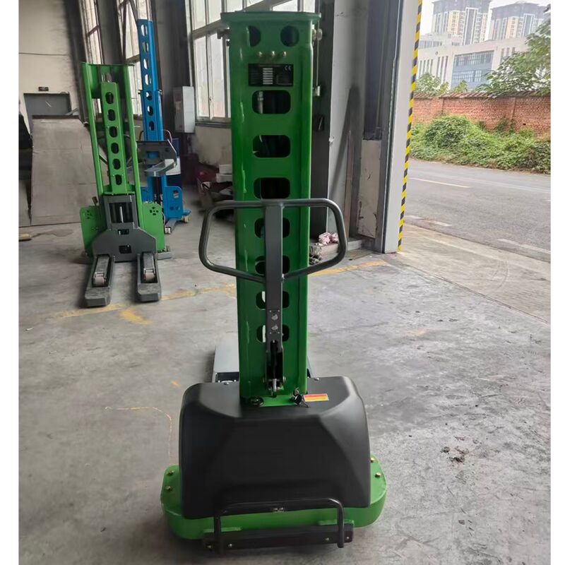 Battery Operated Semi Electric Stacker 500kg 700kg1000kg Self Loading Portable Forklift Truck 1.6m Height