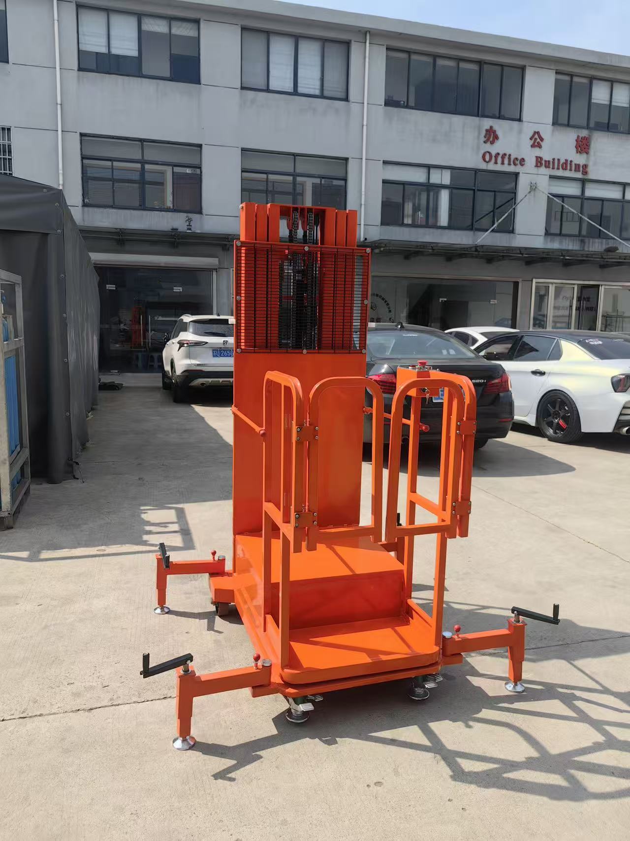 Belift 200kg Battery Powered Mobile Cargo Goods Handling Semi Electric Stock Order Picker Trolley